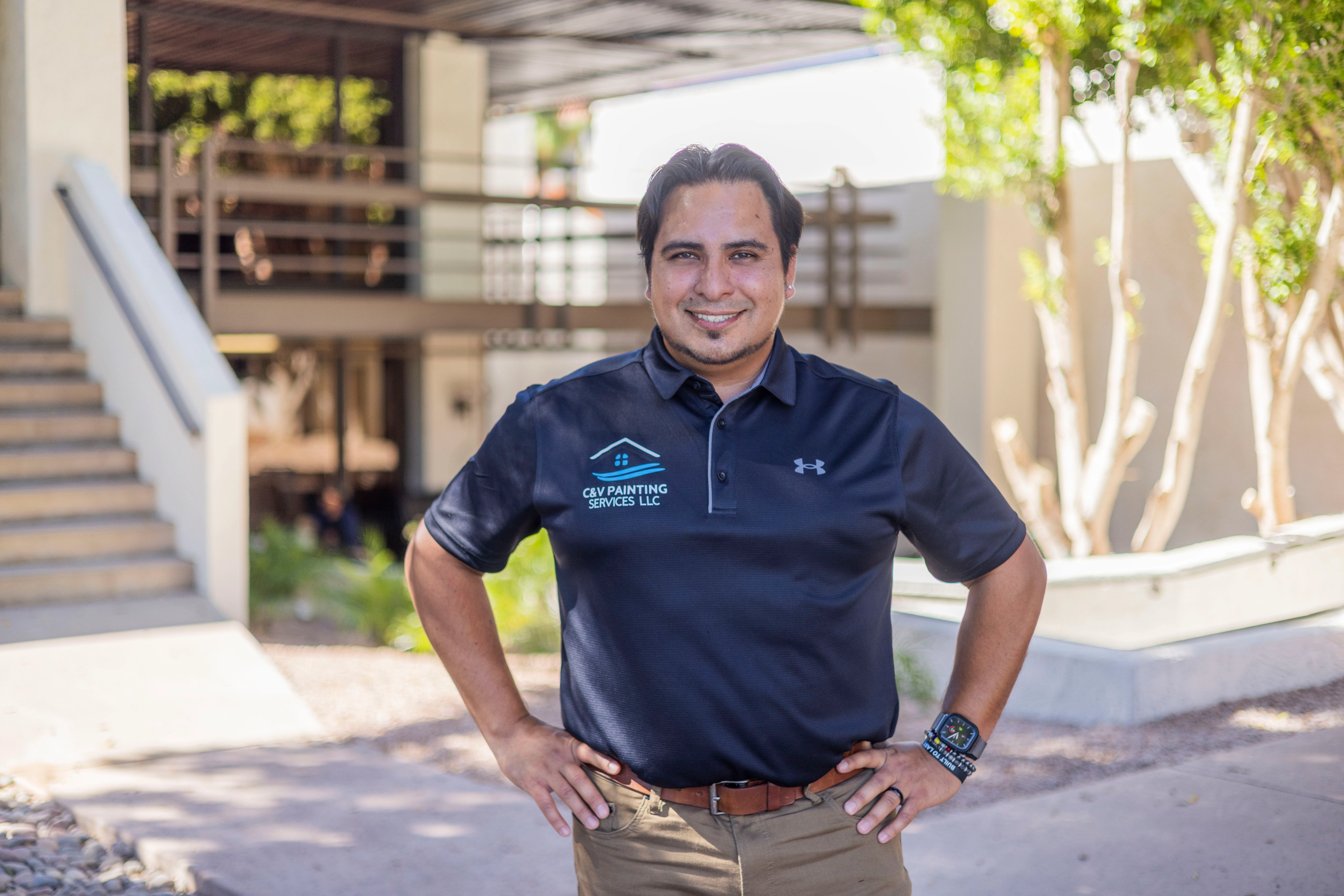 Photo of Carlos Terry; owner of C&V Painting Services